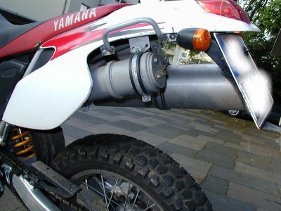 Werkzeugfach an einer Yamaha TT 600